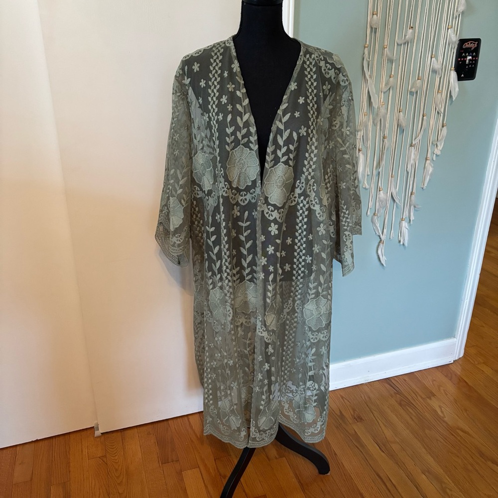 Floral Sheer Kimono